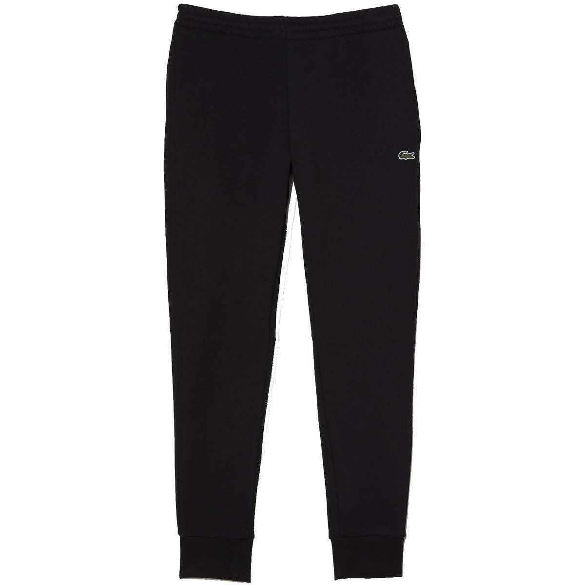 Lacoste Slim Fit Organic Cotton Fleece Jogging Bottoms - Black