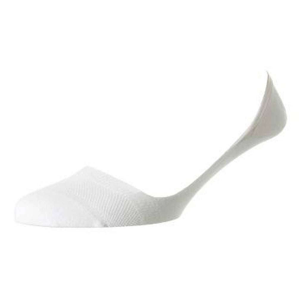 Pantherella Monaco Low Cut Invisible Socks - White