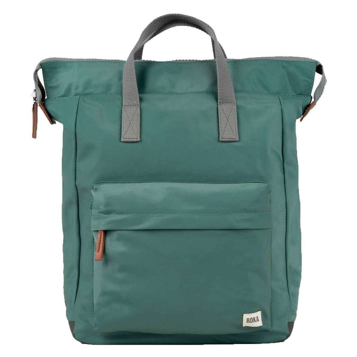 Roka Bantry B Large Sustainable Nylon Backpack - Sage Green