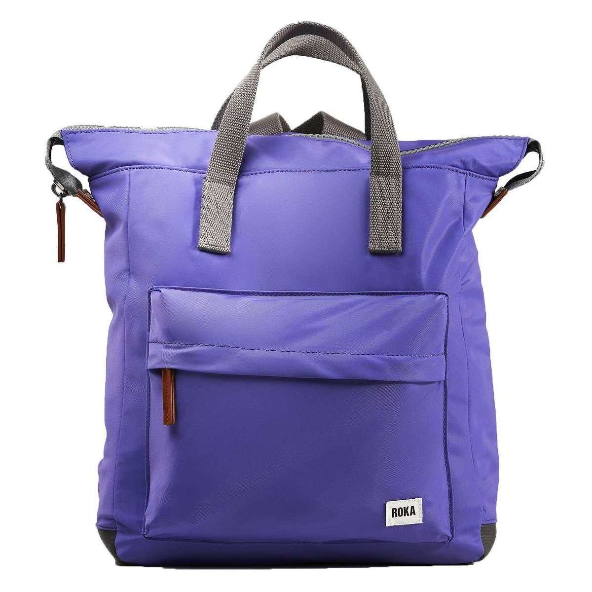 Roka Bantry B Medium Sustainable Nylon Backpack - Peri Purple