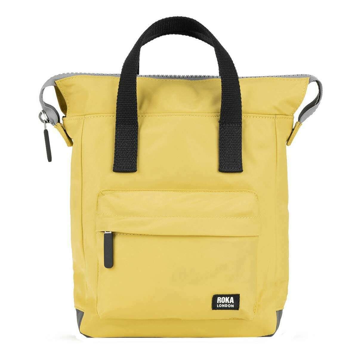 Roka Bantry B Small Black Label Recycled Nylon Backpack - Bamboo Yellow