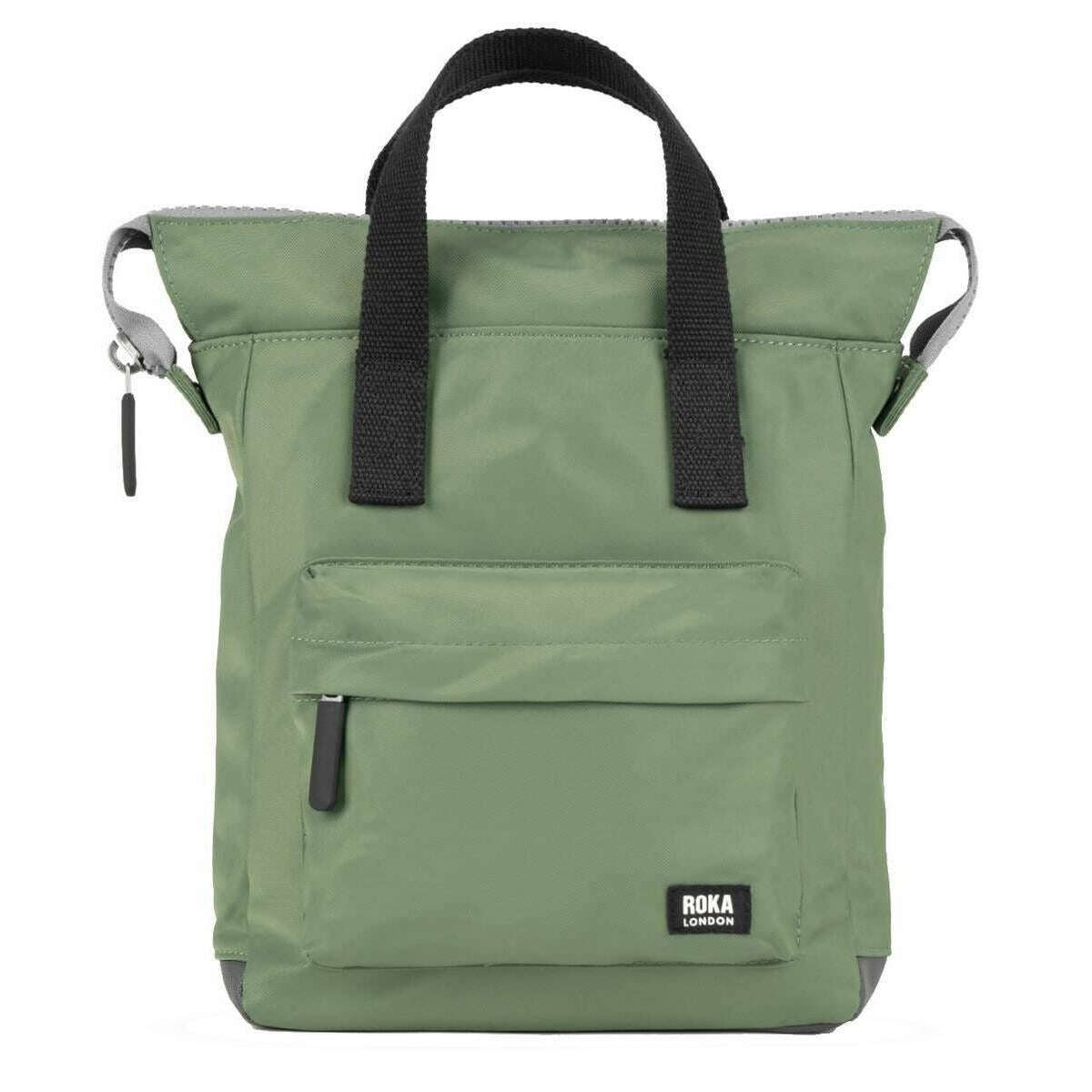 Roka Bantry B Small Black Label Recycled Nylon Backpack - Granite Green