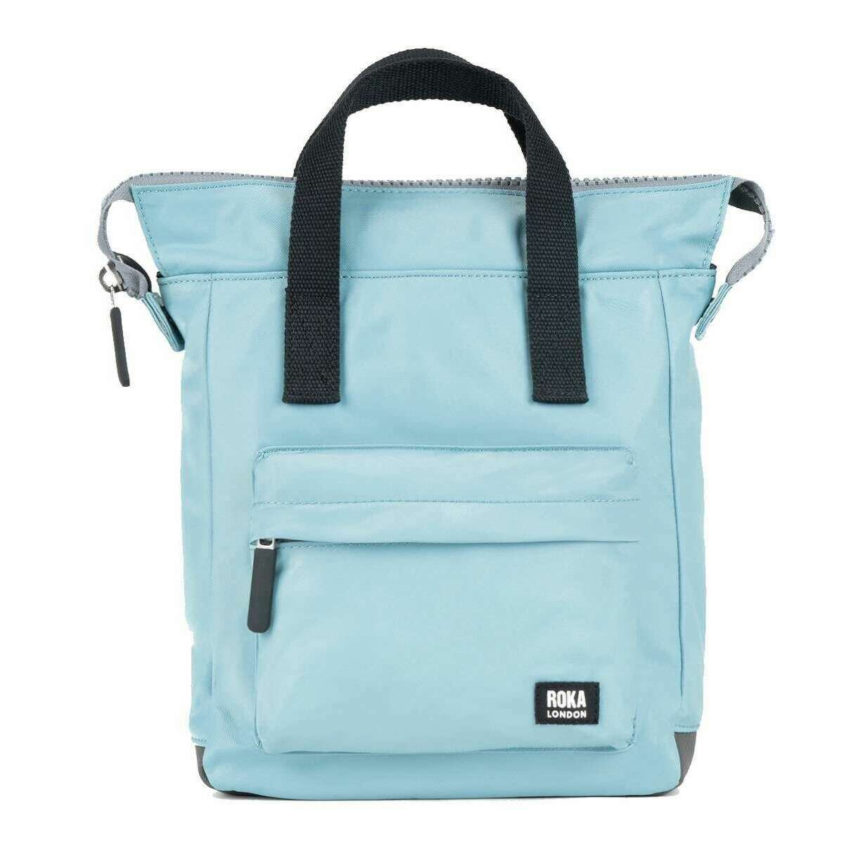 Roka Bantry B Small Black Label Recycled Nylon Backpack - Spearmint Blue