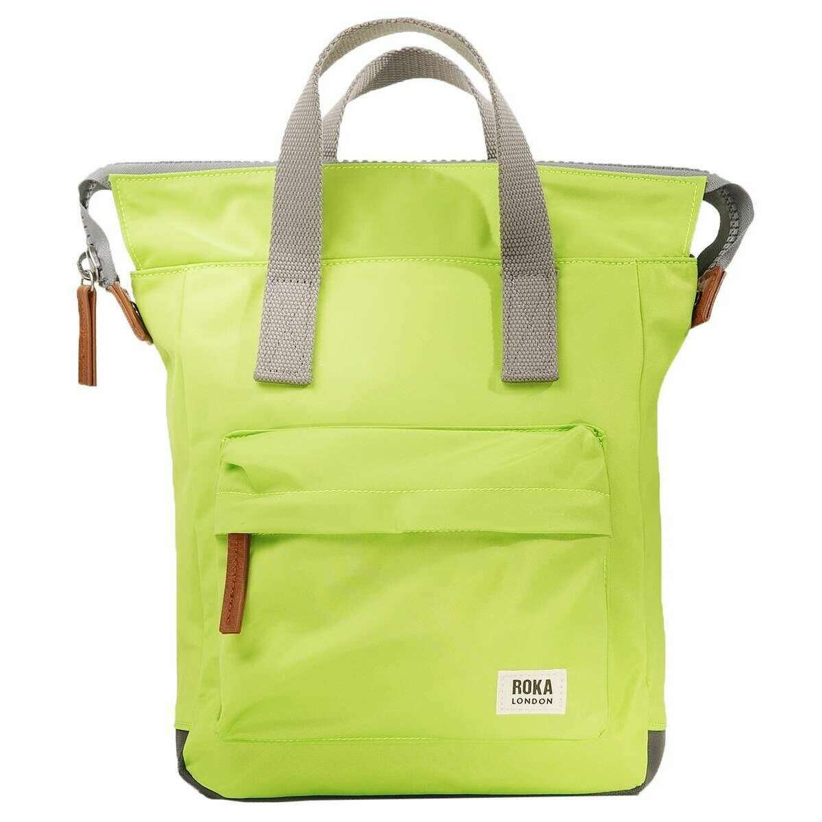 Roka Bantry B Small Recycled Nylon Backpack - Lime