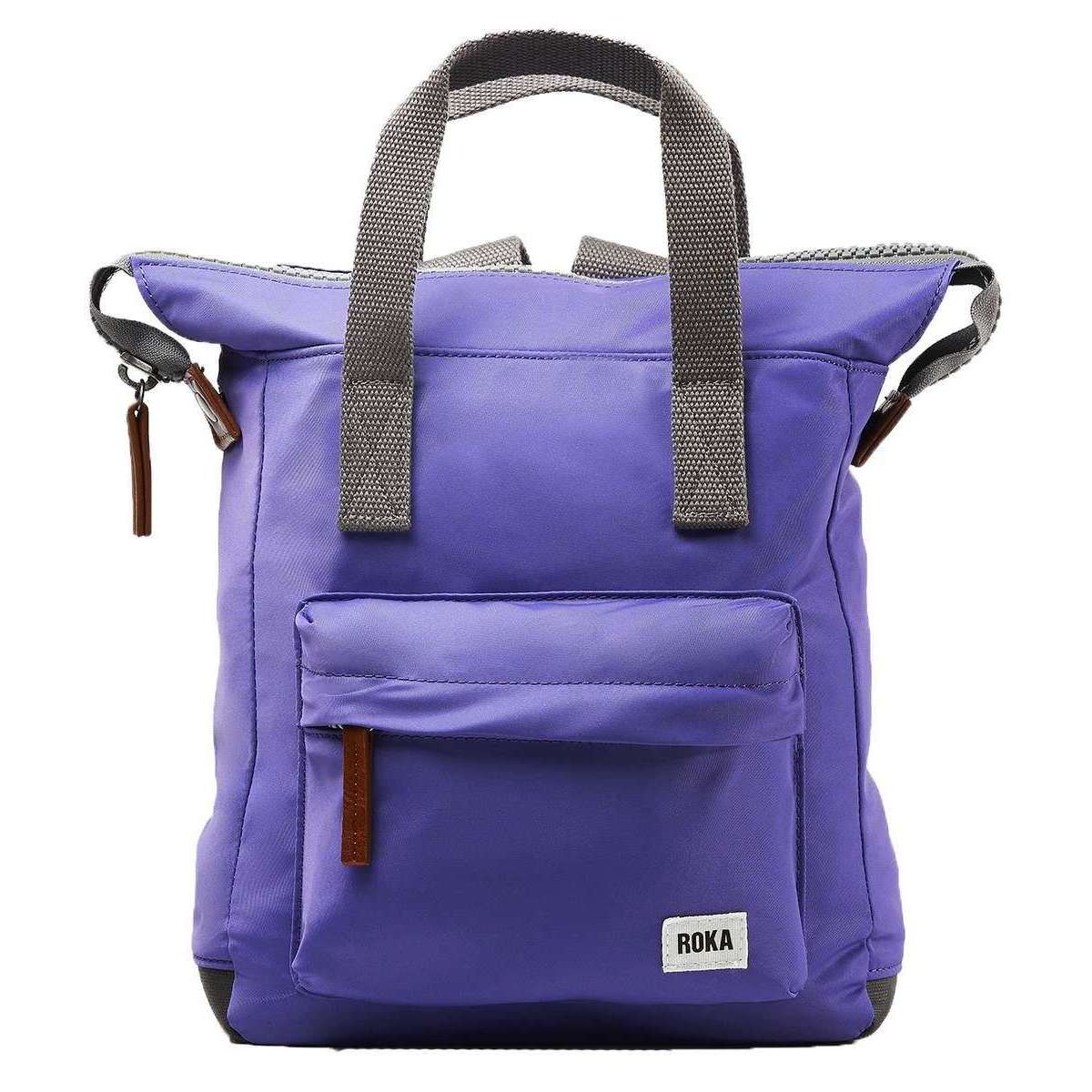 Roka Bantry B Small Sustainable Nylon Backpack - Peri Purple