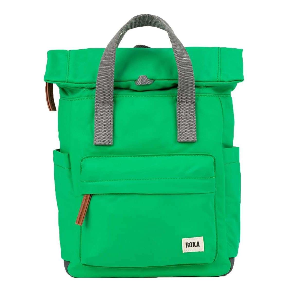 Roka Canfield B Small Sustainable Nylon Backpack - Green Apple