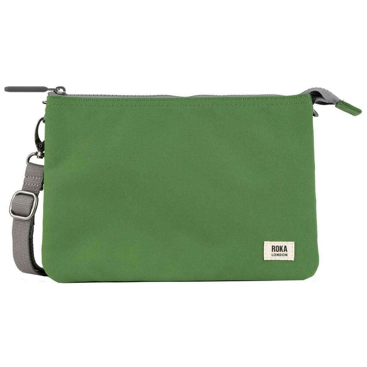 Roka Carnaby XL Recycled Canvas Crossbody Bag - Foliage Green