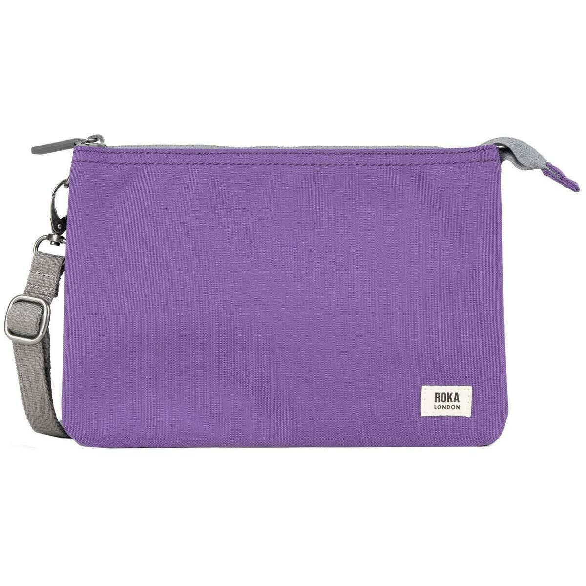 Roka Carnaby XL Recycled Canvas Crossbody Bag - Imperial Purple