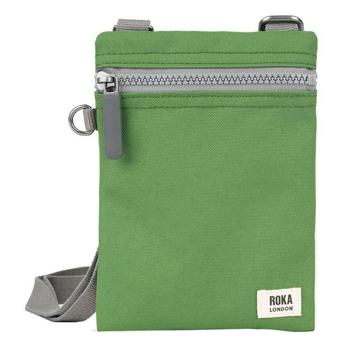 Roka Chelsea Sustainable Canvas Pocket Sling Bag - Foliage Green