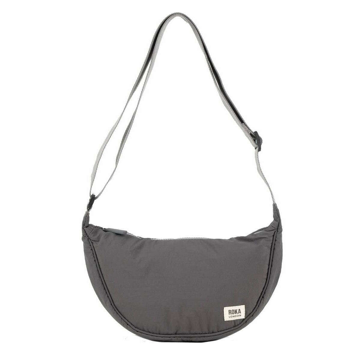 Roka Farringdon Recycled Taslon Slouchy Bag - Graphite Grey