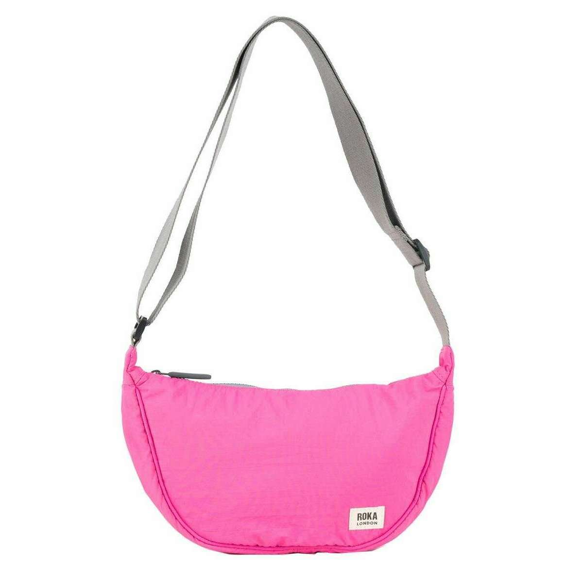 Roka Farringdon Recycled Taslon Slouchy Bag - Hot Pink