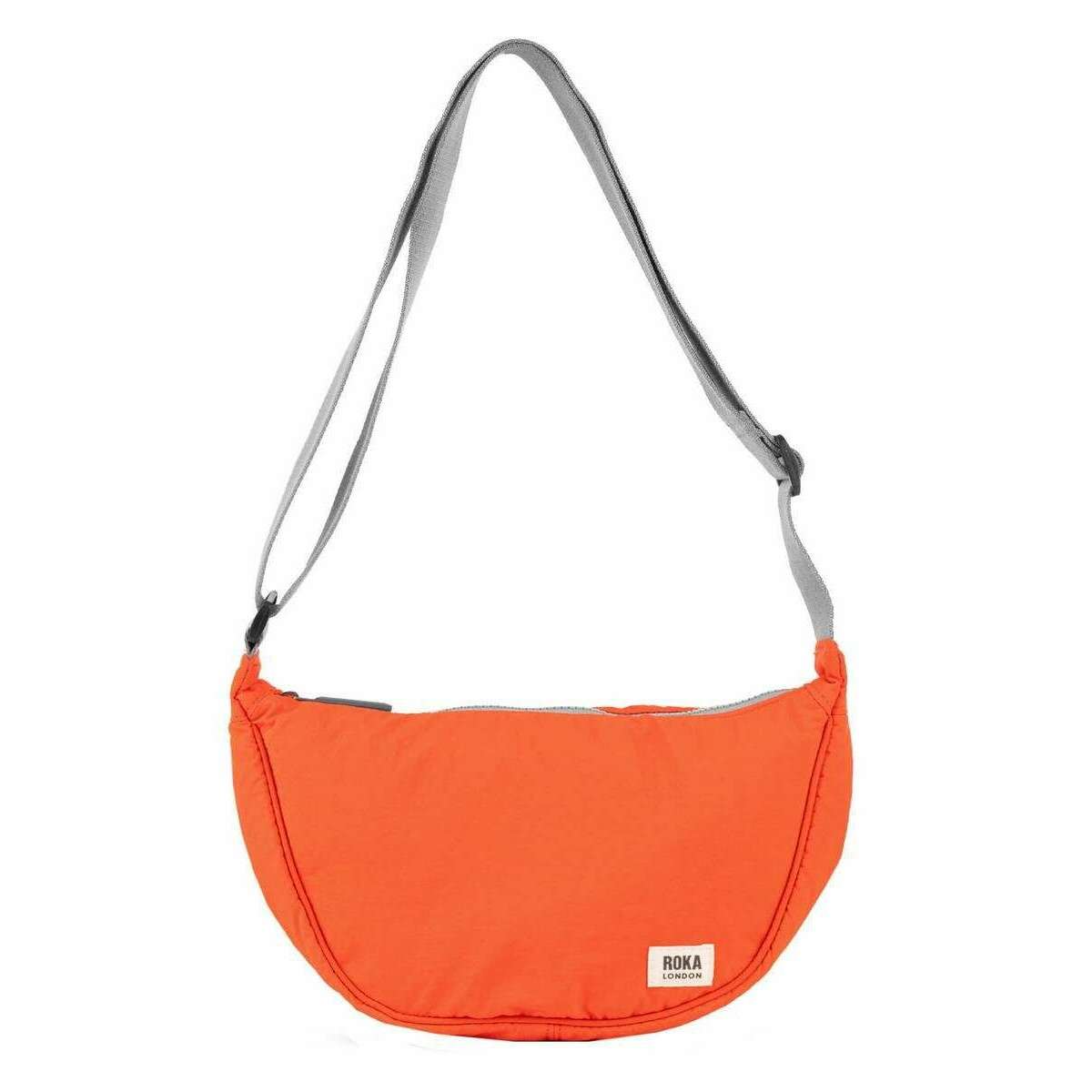 Roka Farringdon Recycled Taslon Slouchy Bag - Tangerine Orange