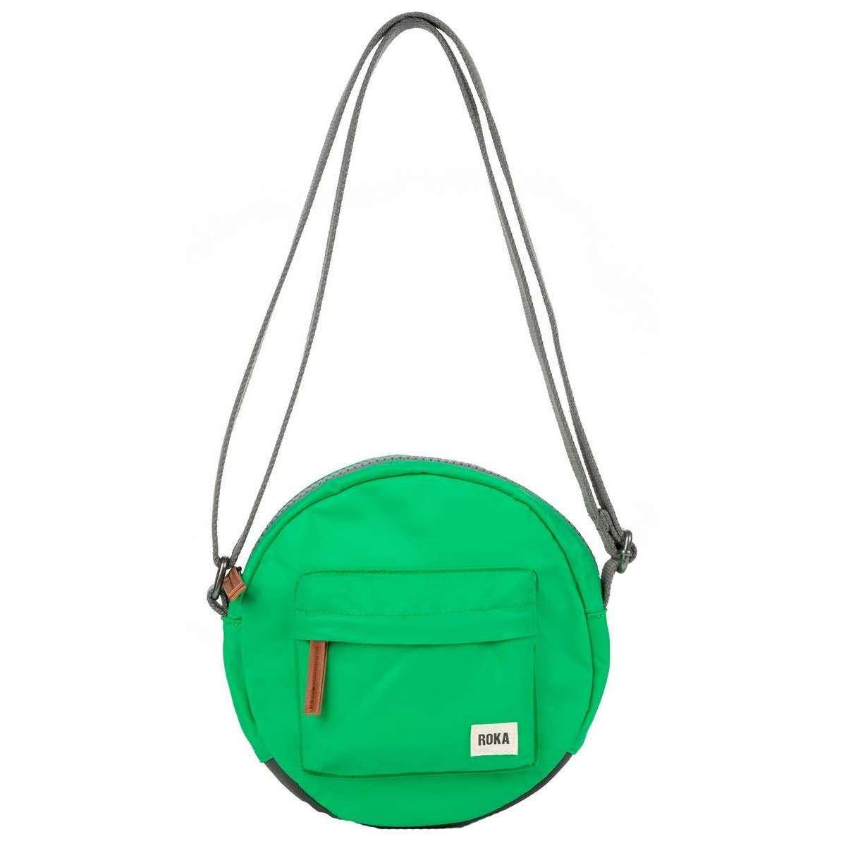Roka Paddington B Small Sustainable Nylon Crossbody Bag - Green Apple
