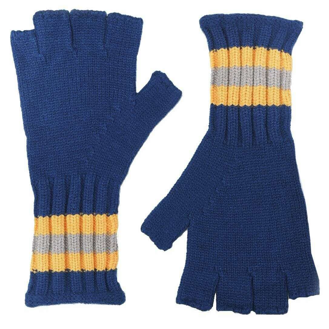 Roka Primrose Fingerless Gloves - Galactic Blue/Yoke Yellow