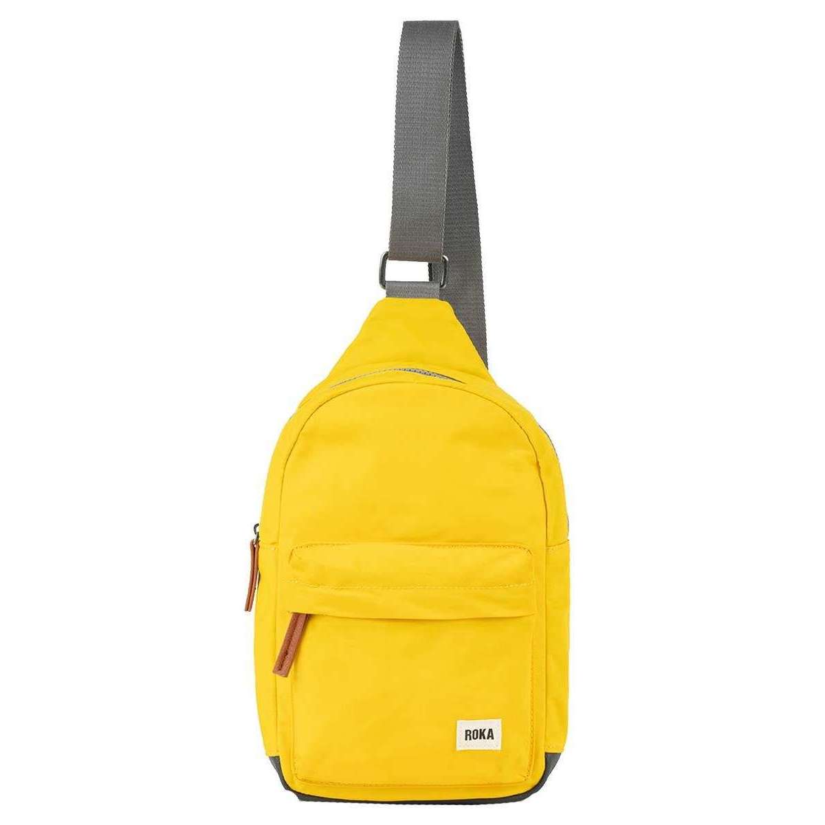 Roka Willesden B Sustainable Nylon Scooter Bag - Mustard Yellow