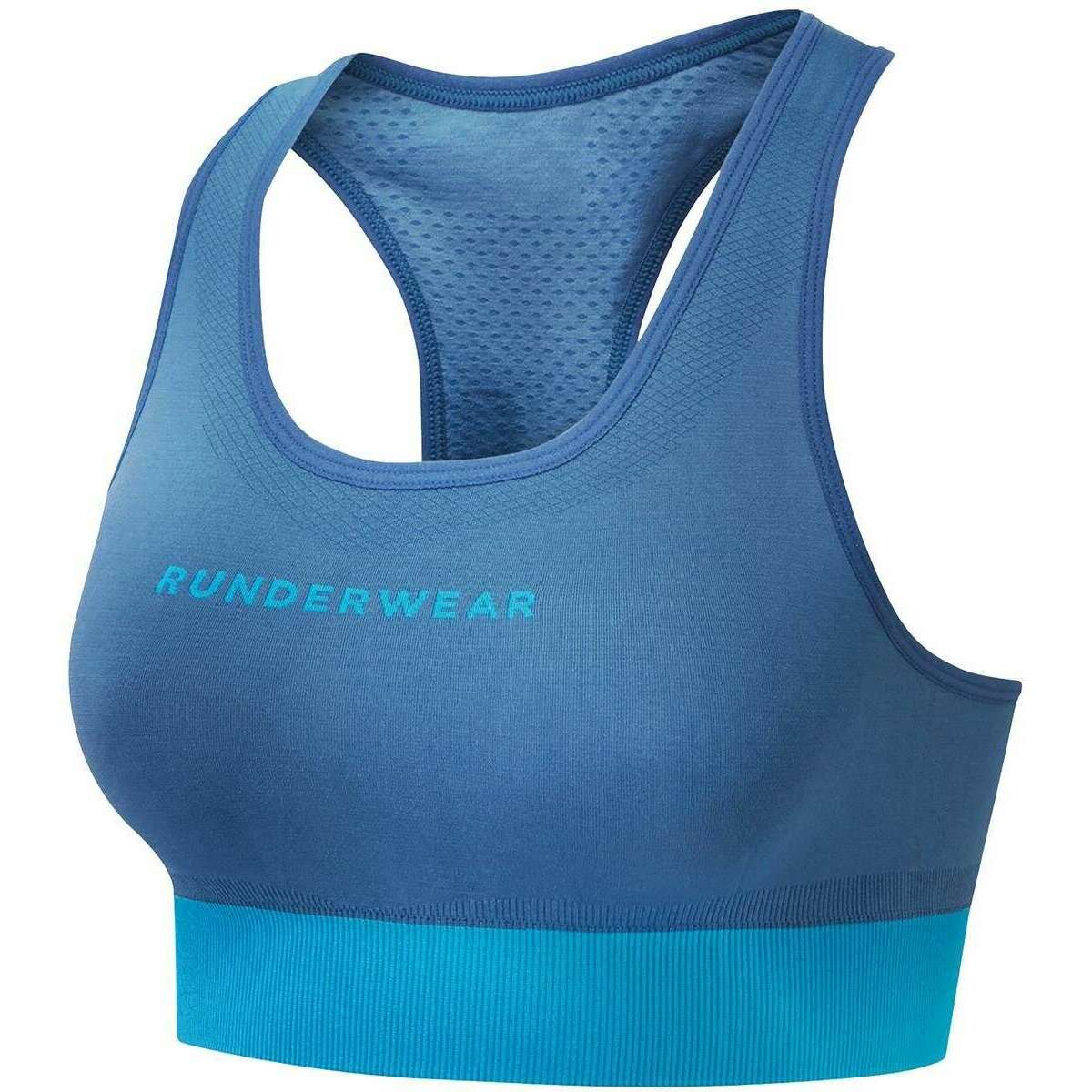 Runderwear Running Crop Top - Blue