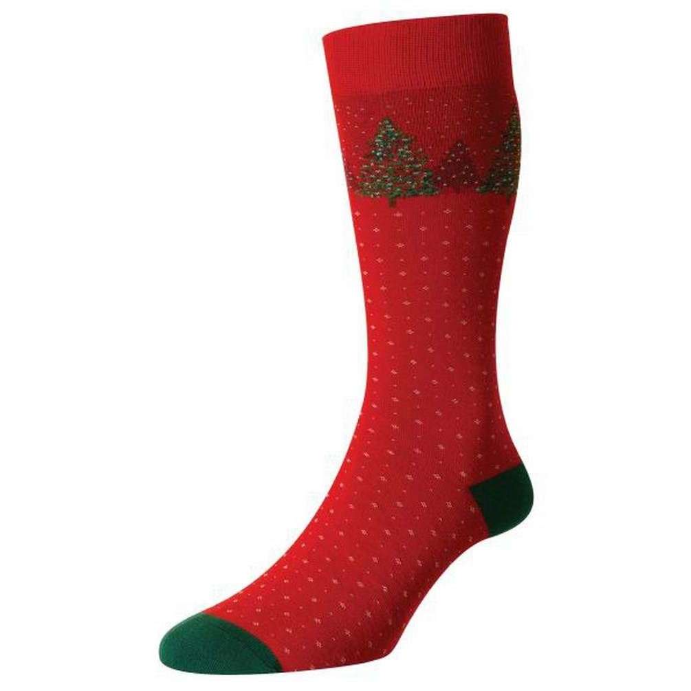 Scott Nichol Winterford Organic Cotton Winter Forest Socks - Red