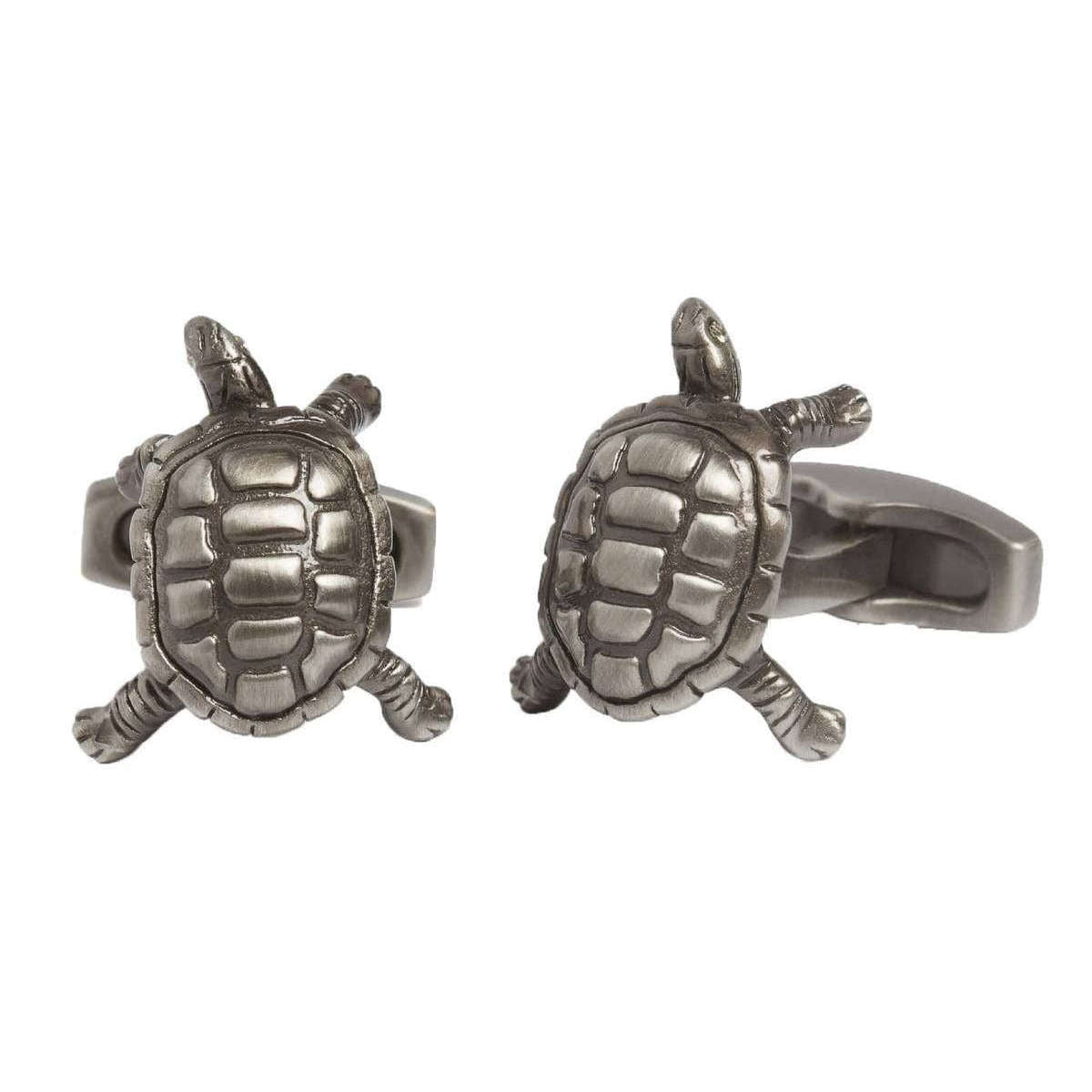 Simon Carter Pursuits Tortoise Cufflinks - Gunmetal Grey