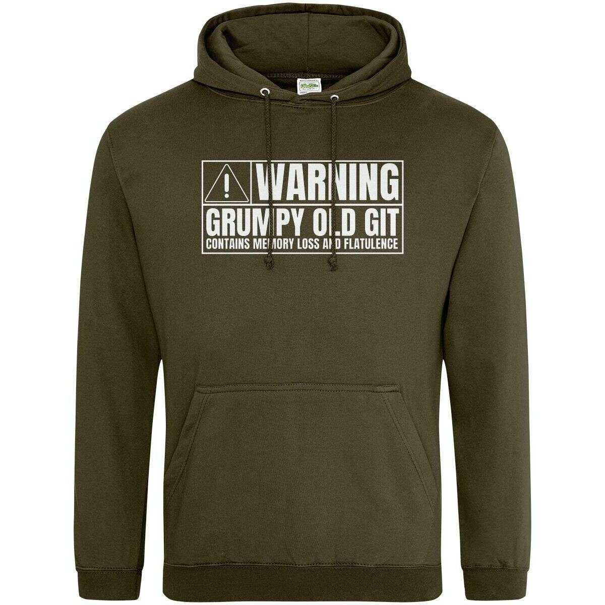 Teemarkable! Warning Grumpy Old Git Hoodie