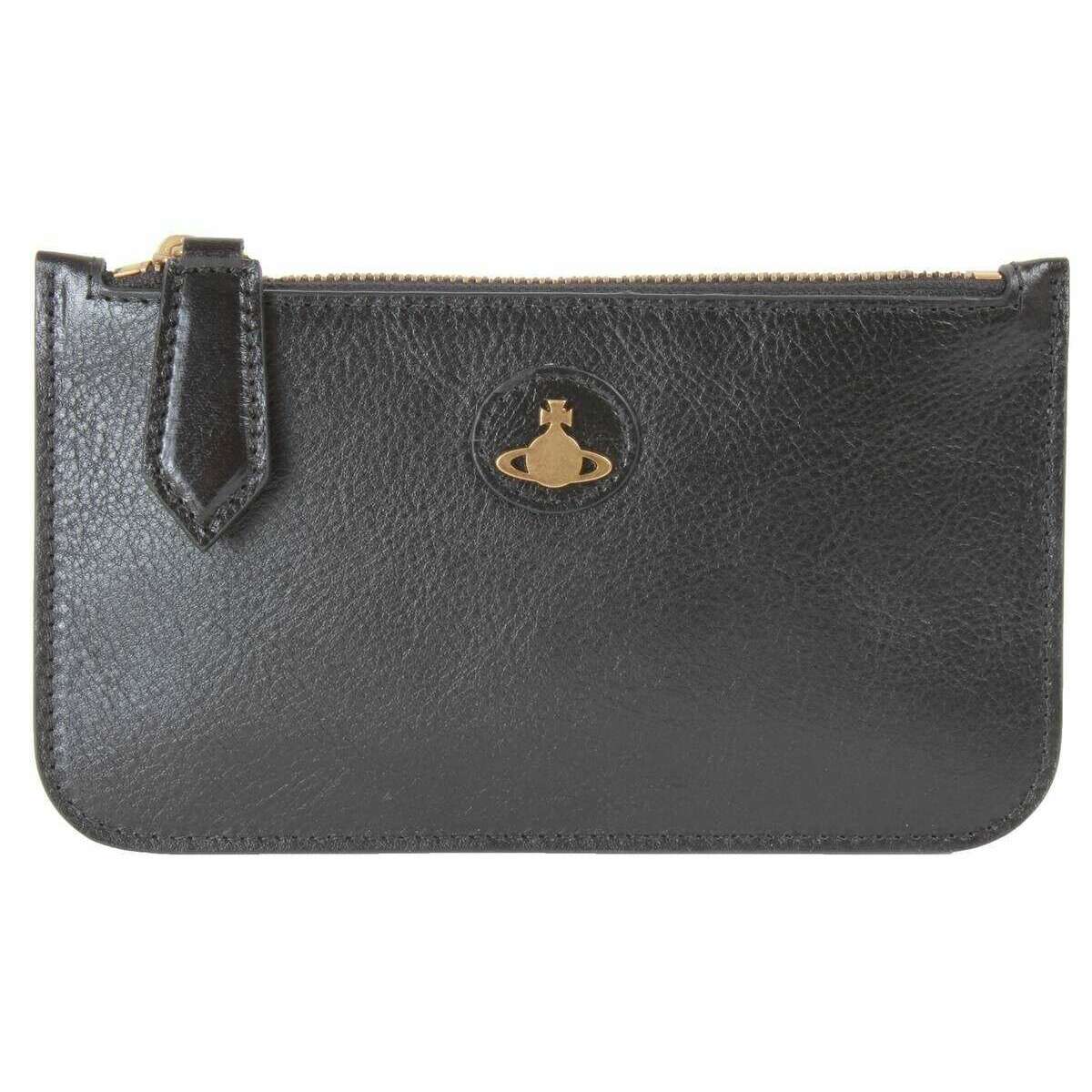 Vivienne Westwood Polished Leather Card Pouch - Black