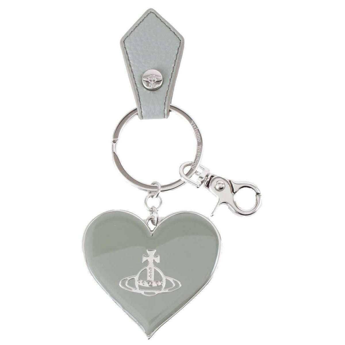 Vivienne Westwood Re Vegan Mirror Heart Orb Keyring - Green