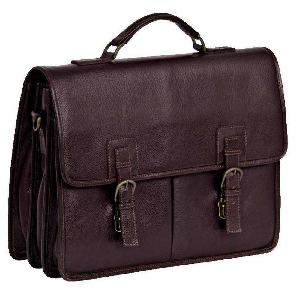 Ashwood Leather Chelsea Veg Tan Gareth Heavy Duty Briefcase - Brown