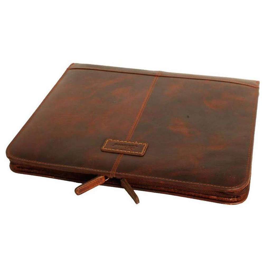 Ashwood Leather Highbury Waxed Vintage Noah Document Holder - Vintage Tan