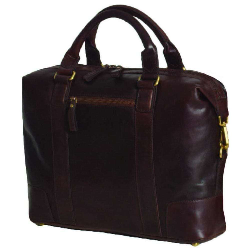 Ashwood Leather Laptop Bag - Brandy Brown