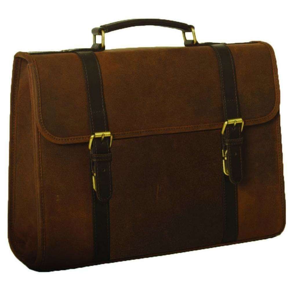 Ashwood Leather Walter Briefcase - Tornado Brown