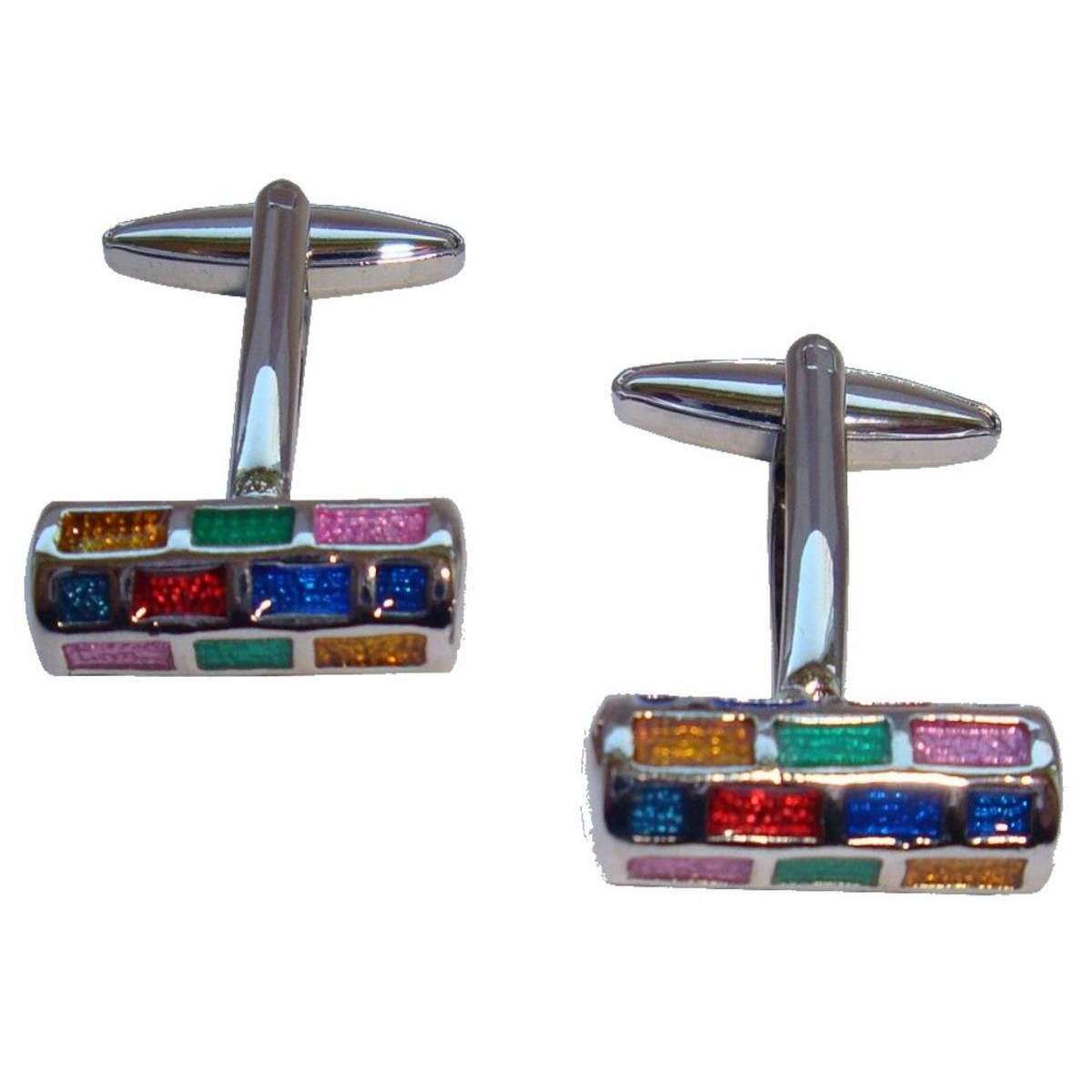 Bassin and Brown Barrelled Cufflinks - Multi-colour