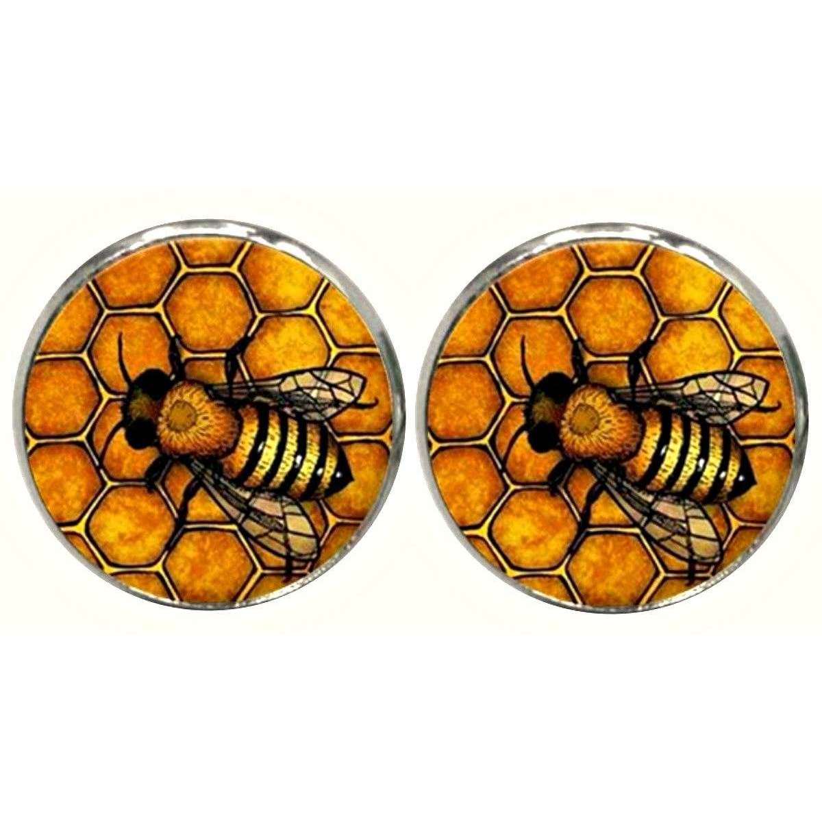 Bassin and Brown Bee Cufflinks - Black/Yellow