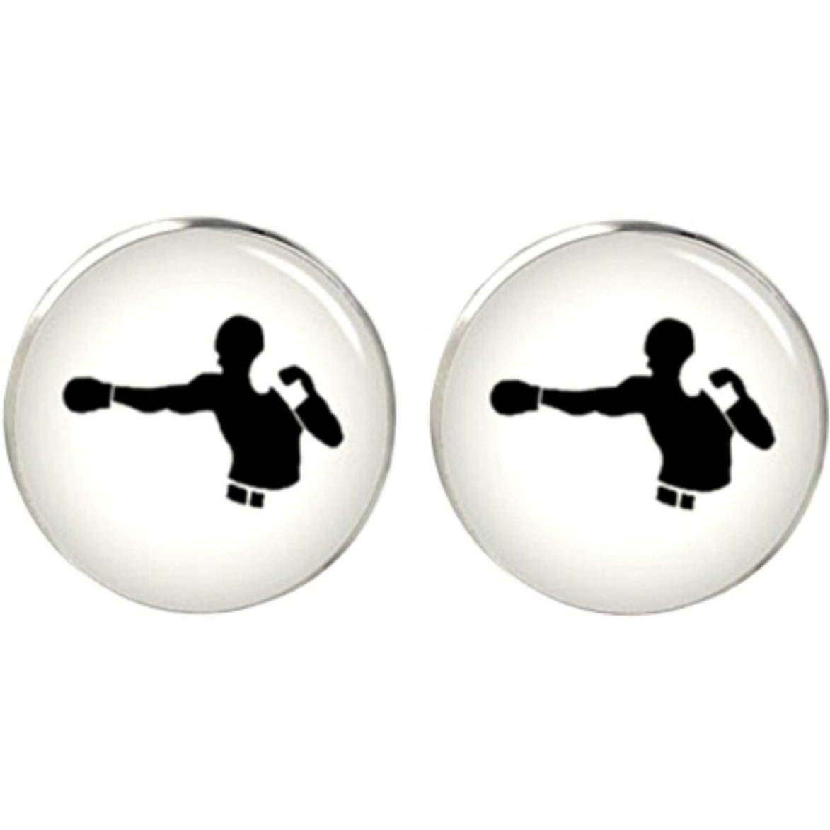 Bassin and Brown Boxer Cufflinks - White/Black