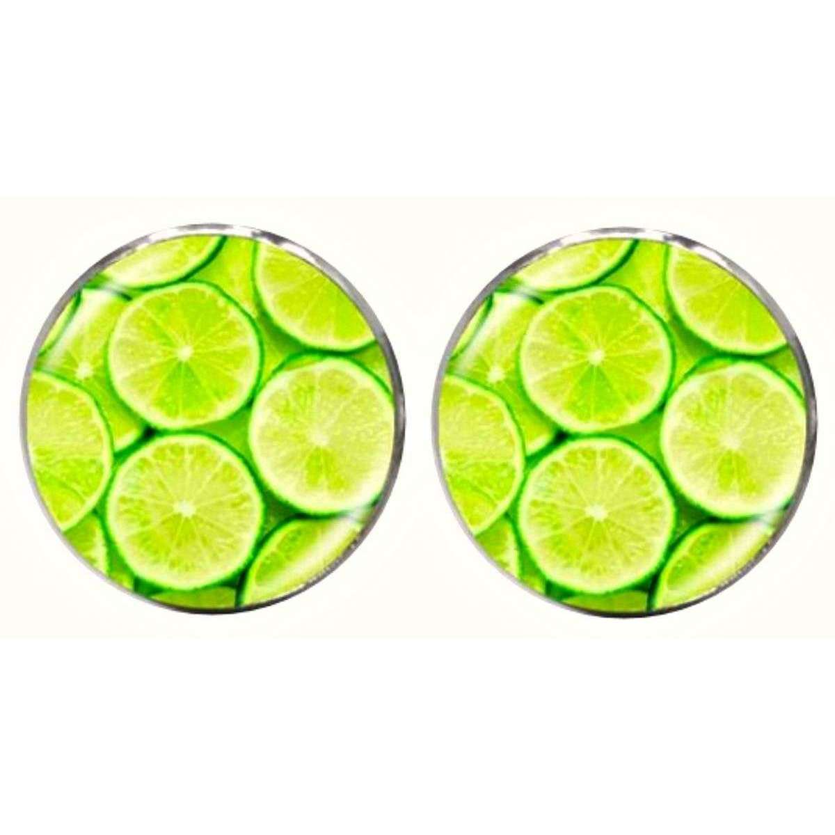 Bassin and Brown Lime Fruit Cufflinks - Green