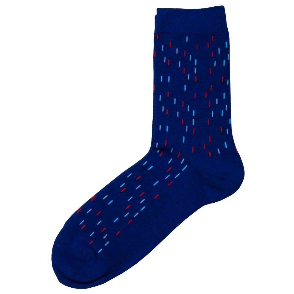 Bassin and Brown Mini Line Socks - Navy/Blue/Red
