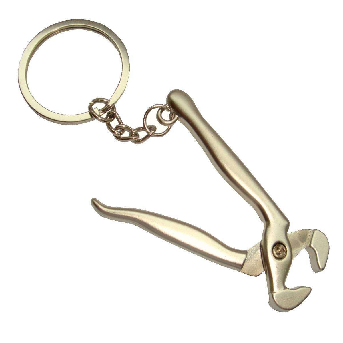 Bassin and Brown Pincer Tool Key Ring - Silver