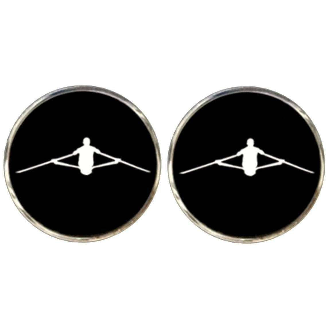 Bassin and Brown Rower Cufflinks - Black/White