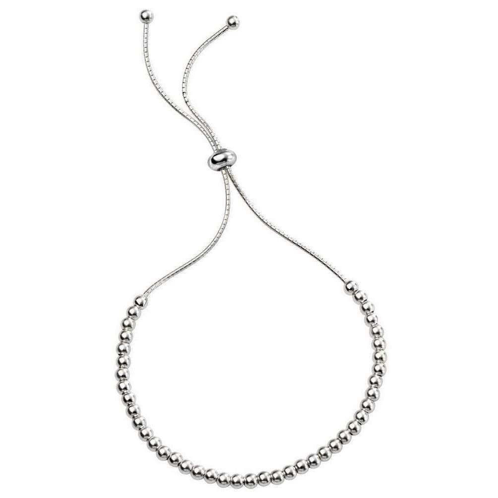 Beginnings Adjust Toggle Ball Bracelet - Silver