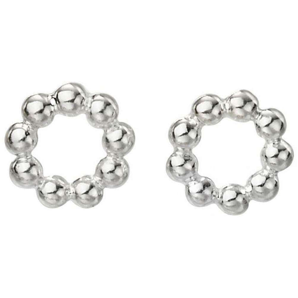 Beginnings Ball Stud Earrings - Silver