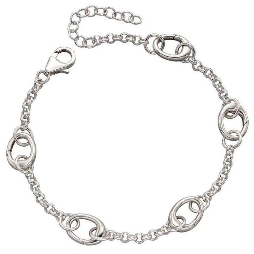 Beginnings Five Link Charm Bracelet - Silver