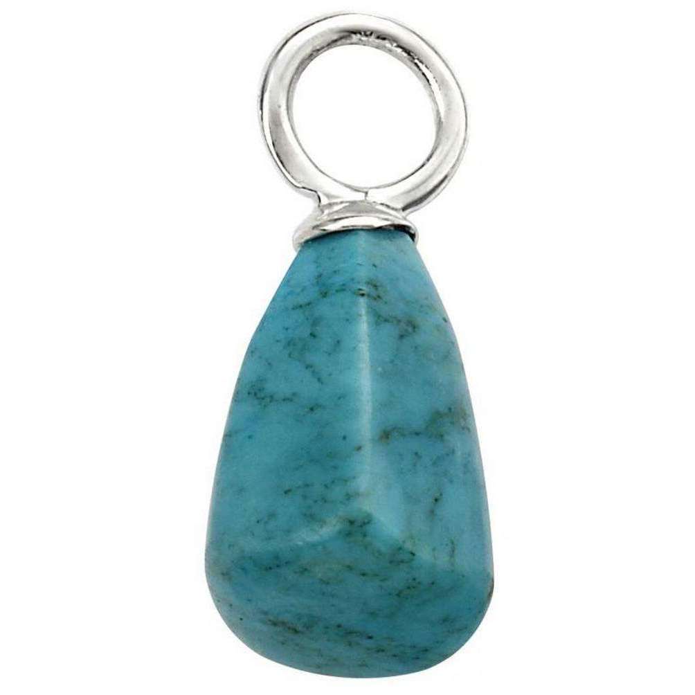 Beginnings Magnesite Semi Precious Charm - Blue/Silver