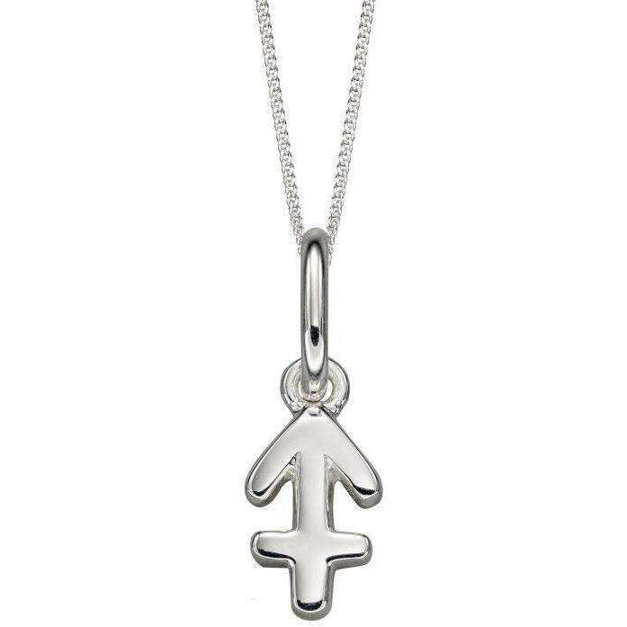 Beginnings Sagittarius Zodiac Necklace - Silver