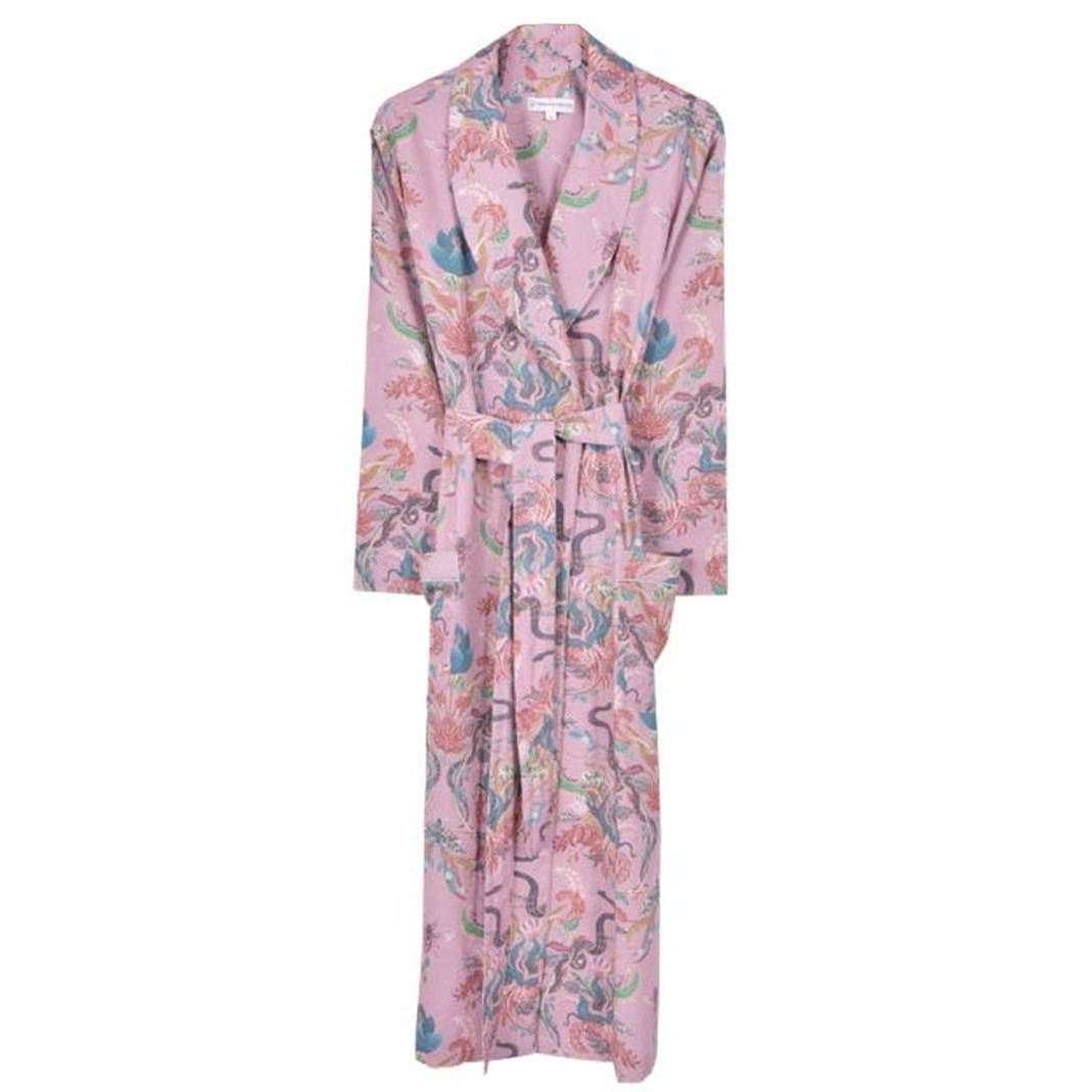 Bown of London Lightweight Dressing Gown - Serpentine Blush Pink