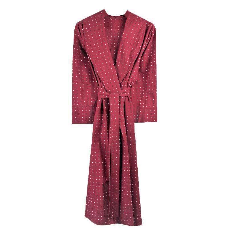 Bown of London Tosca Polka Dot Lightweight Dressing Gown - Red