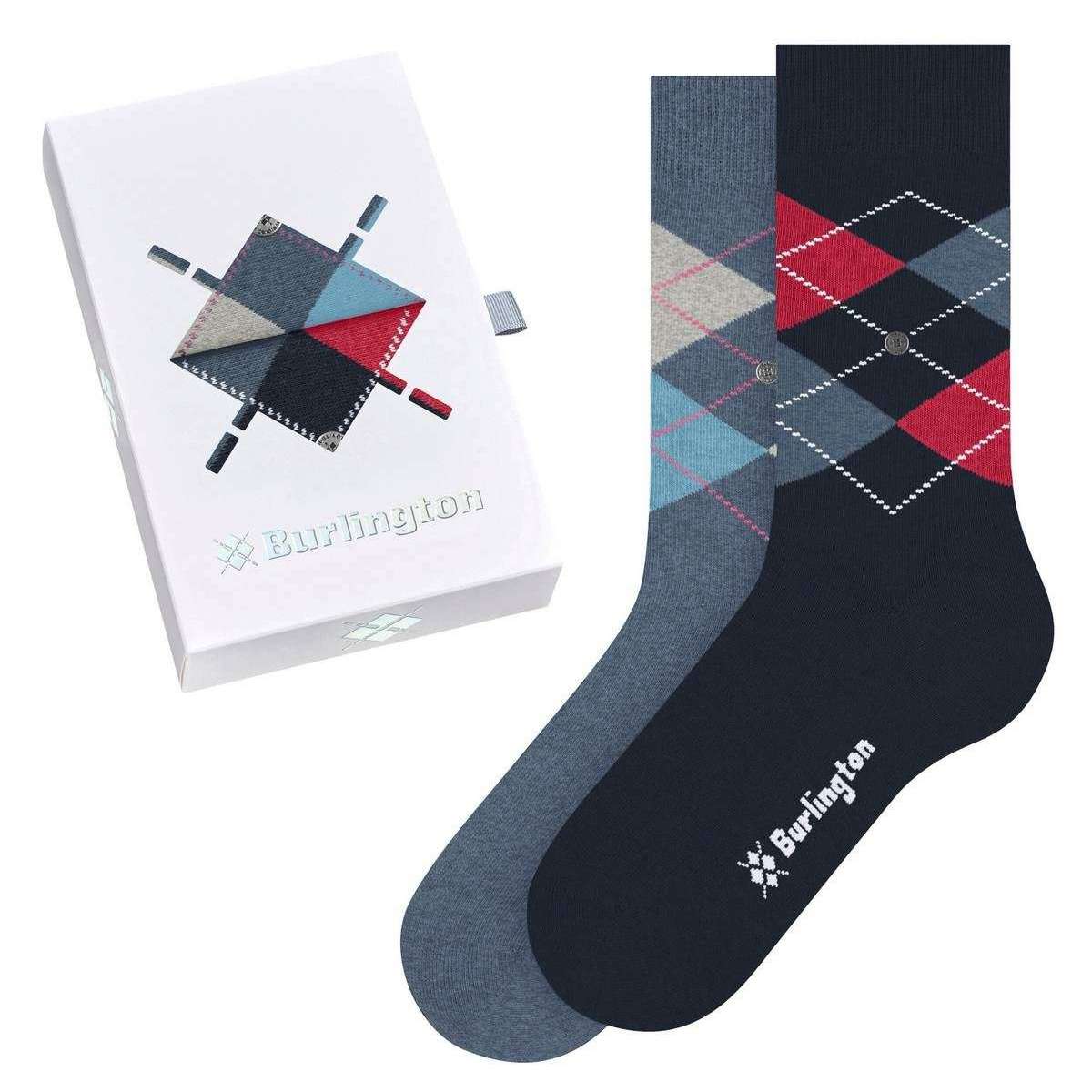 Burlington Basic Gift Box Socks - Sortiment/Navy/Blue