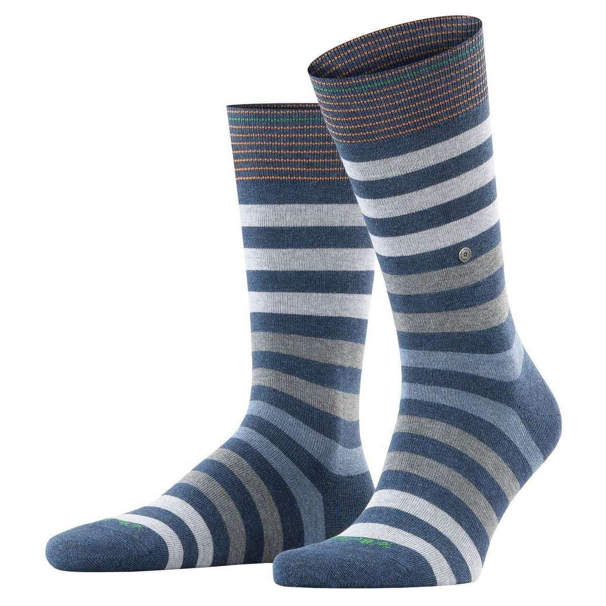 Burlington Blackpool Socks - Dark Blue Mel