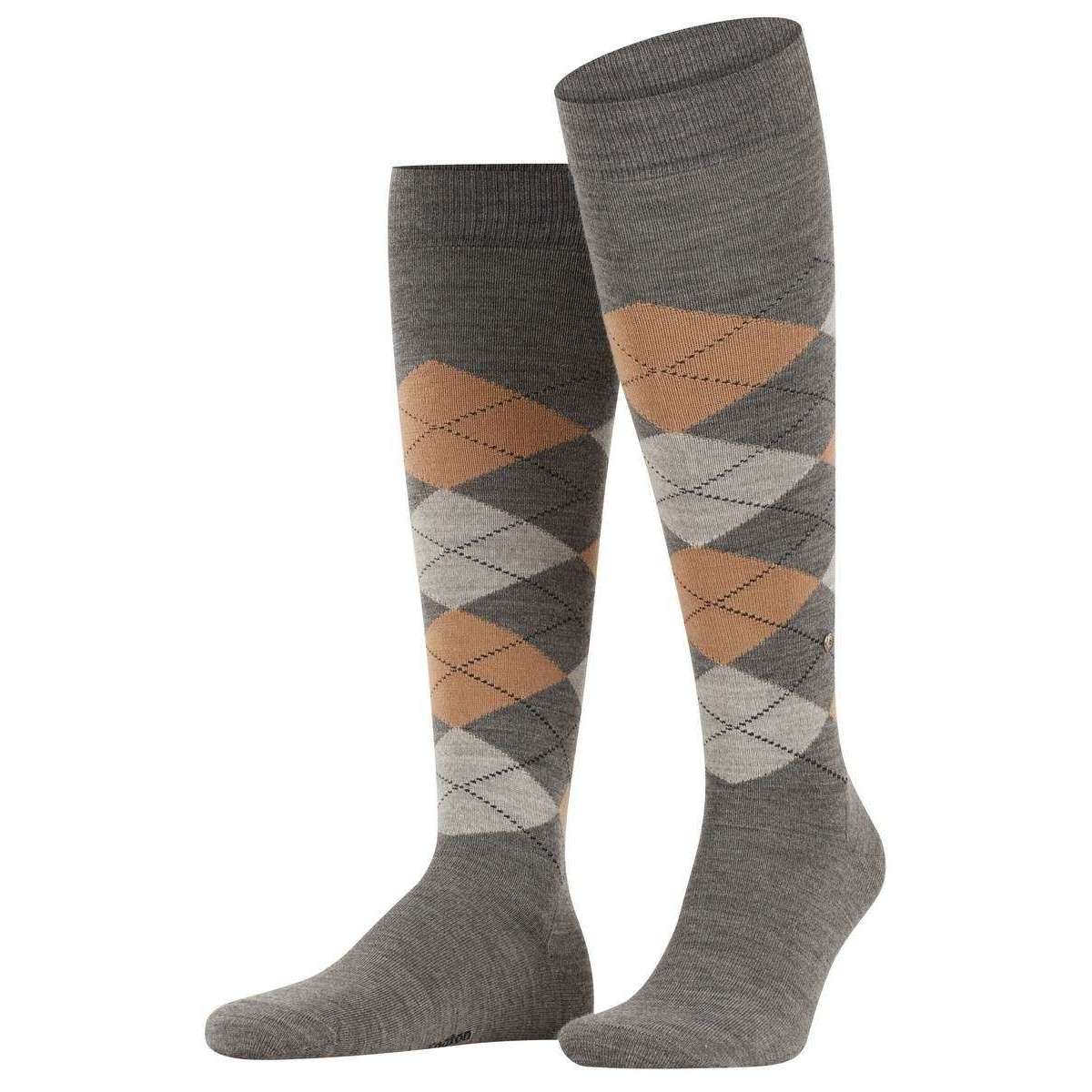 Burlington Edinburgh Knee High Socks - Anthracite Mel Grey