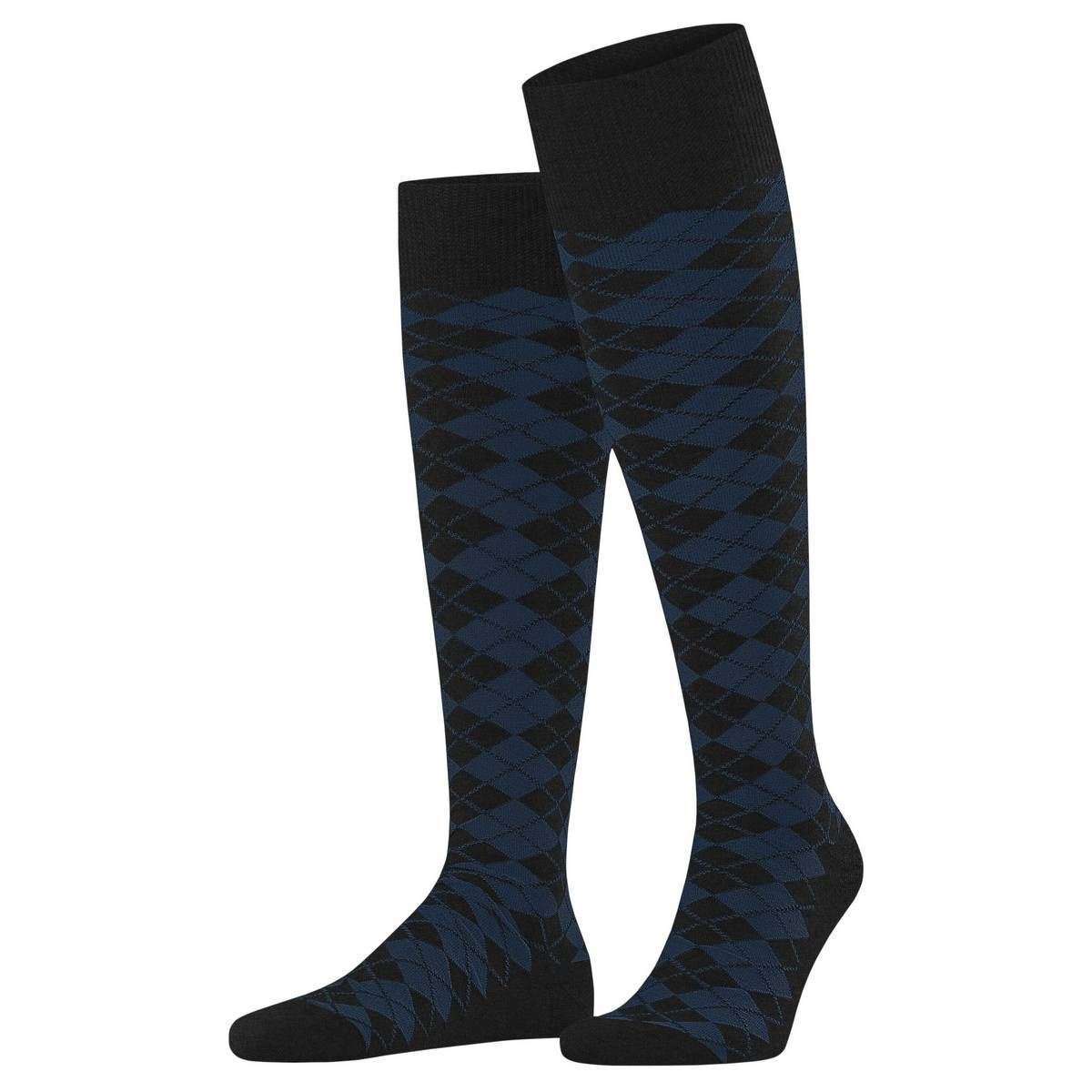 Burlington Leyton Knee High Socks - Anthra Mel Grey