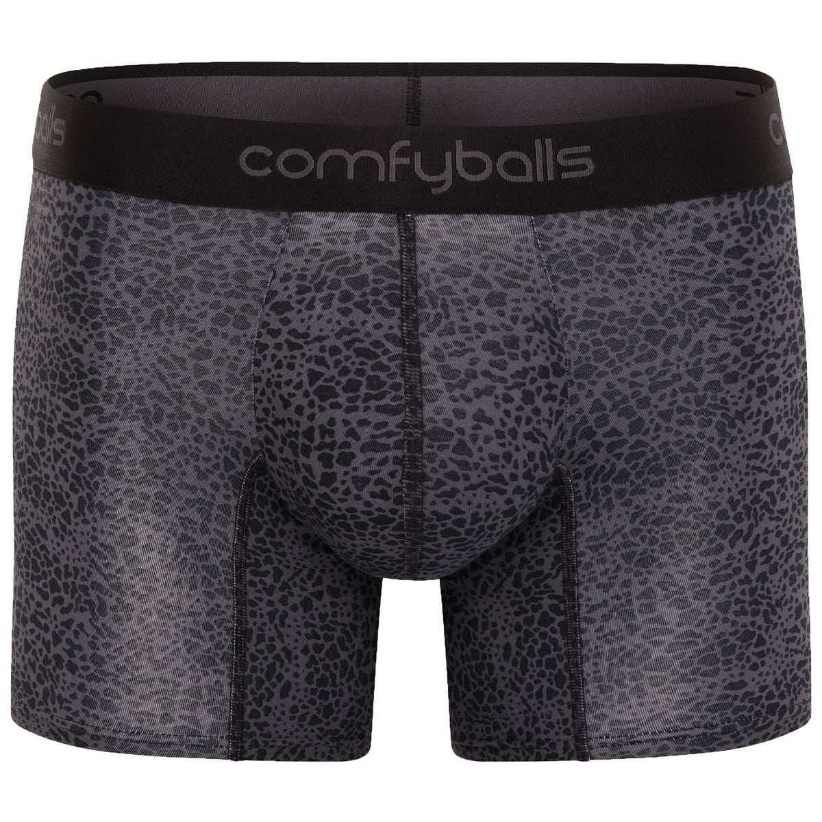 Comfyballs Cotton Long Boxer - Dark Snake Grey