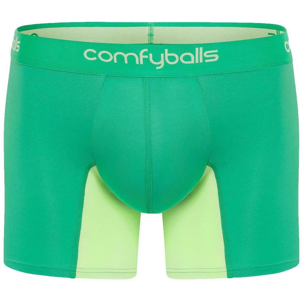 Comfyballs Performance Hybrid Long Boxer - Apple Green