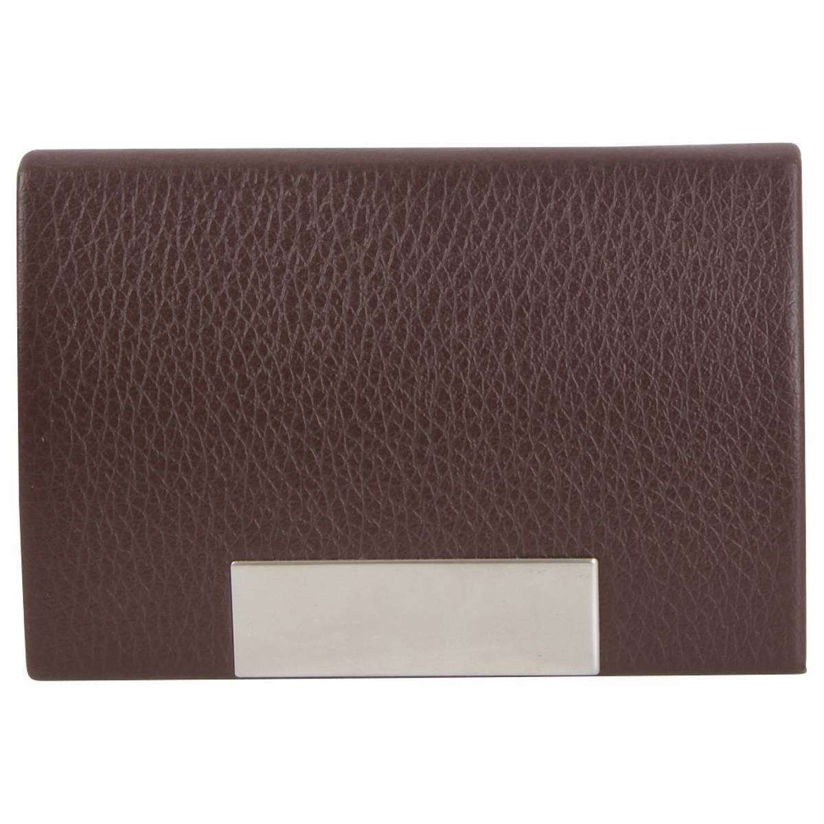 Dalaco Curved Buisness Card Holder - Brown